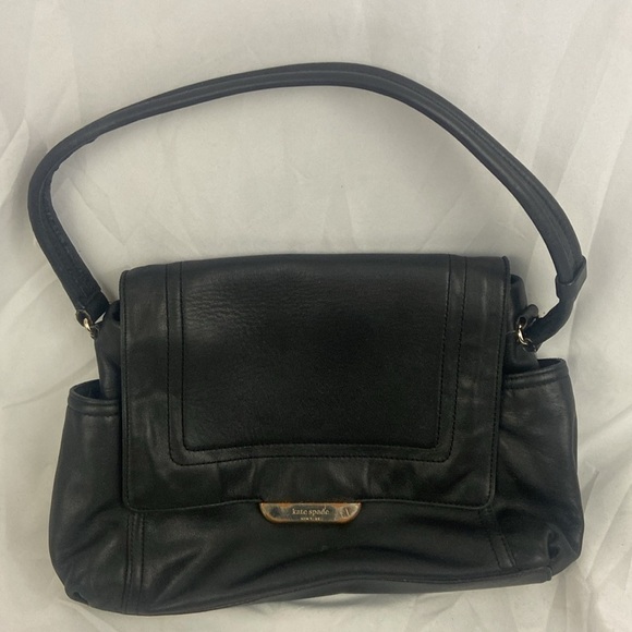 Kate Spade New York Black Leather Purse Hand Bag - Picture 14 of 14